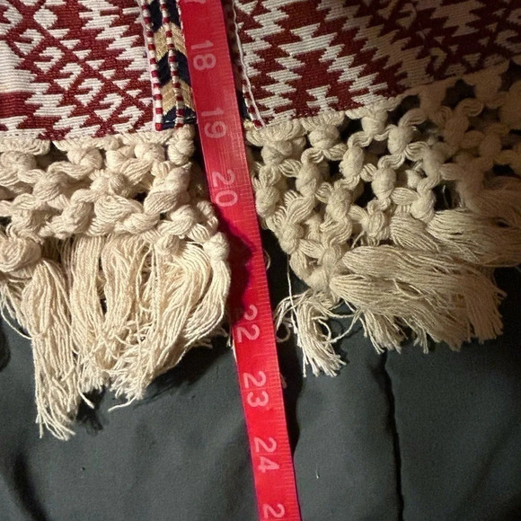 Tularosa Santa Fe fringe embroidered jacket XS macrame - Picture 7 of 9